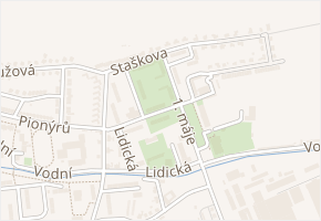 Spartakiádní v obci Mohelnice - mapa ulice