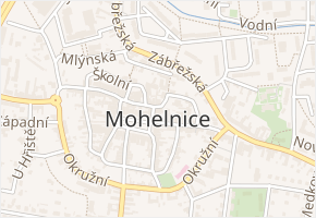 U Brány v obci Mohelnice - mapa ulice