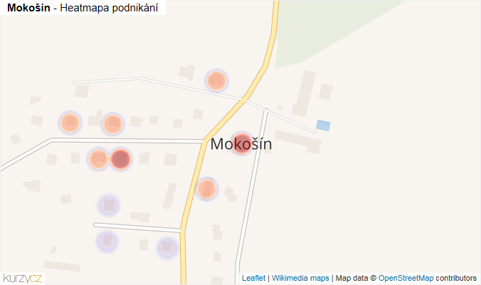 Mapa Mokošín - Firmy v části obce.