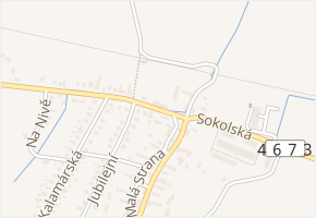 Sokolská v obci Mokré Lazce - mapa ulice