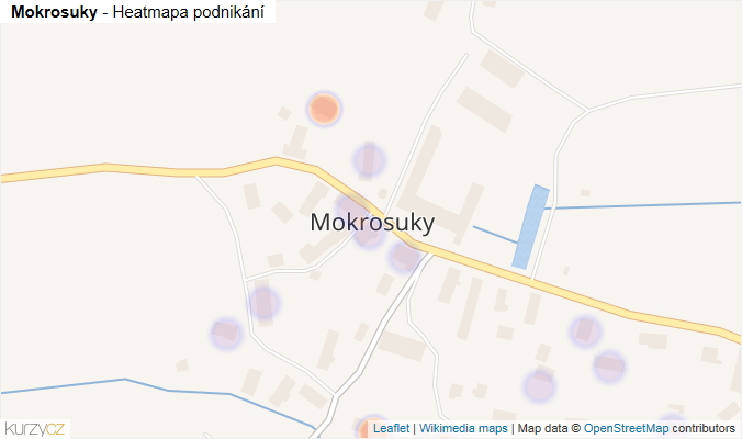 Mapa Mokrosuky - Firmy v části obce.