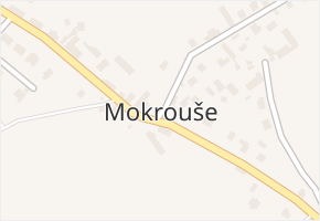 Mokrouše v obci Mokrouše - mapa části obce