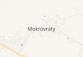 Mokrovraty v obci Mokrovraty - mapa části obce
