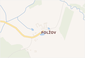 Polžov v obci Mokrý Lom - mapa části obce