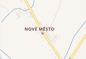 Nové Město v obci Moldava - mapa části obce
