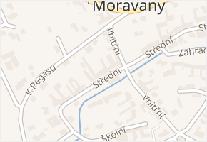 Moravany v obci Moravany - mapa části obce
