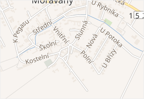 Slepá v obci Moravany - mapa ulice