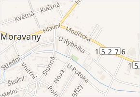 Tichá v obci Moravany - mapa ulice