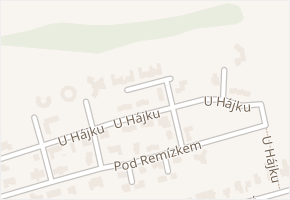 U Hájku v obci Moravany - mapa ulice