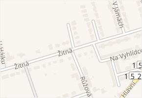 Žitná v obci Moravany - mapa ulice