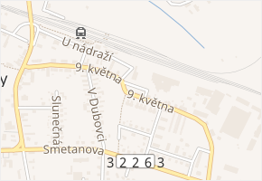 Cukrovarská v obci Moravany - mapa ulice