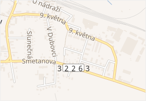 Ve vilkách v obci Moravany - mapa ulice