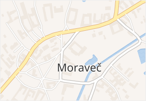 Moraveč v obci Moraveč - mapa části obce