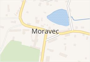 Moravec v obci Moravec - mapa části obce
