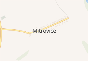 Mitrovice v obci Moravičany - mapa části obce