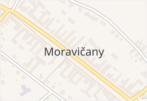Moravičany v obci Moravičany - mapa části obce