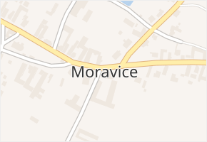 Moravice v obci Moravice - mapa části obce