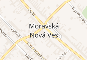 Moravská Nová Ves v obci Moravská Nová Ves - mapa části obce