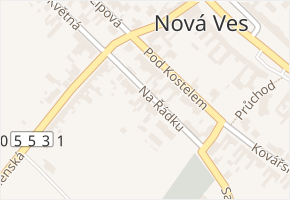 Na Řádku v obci Moravská Nová Ves - mapa ulice