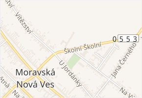 Školní v obci Moravská Nová Ves - mapa ulice