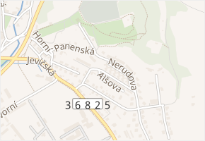 Alšova v obci Moravská Třebová - mapa ulice