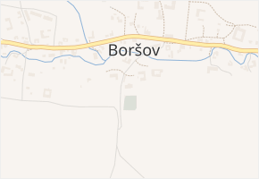Boršov v obci Moravská Třebová - mapa části obce