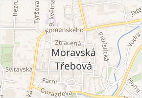 Cechovní v obci Moravská Třebová - mapa ulice