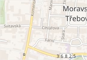 Cihlářova v obci Moravská Třebová - mapa ulice
