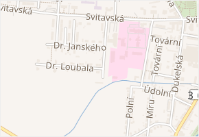 Dr. Loubala v obci Moravská Třebová - mapa ulice
