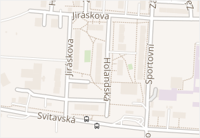 Holandská v obci Moravská Třebová - mapa ulice