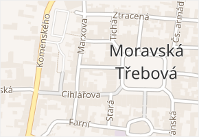 Hvězdní v obci Moravská Třebová - mapa ulice