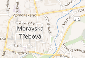Krátká v obci Moravská Třebová - mapa ulice