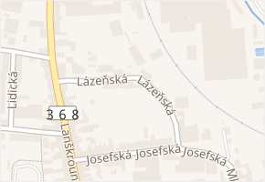 Lázeňská v obci Moravská Třebová - mapa ulice