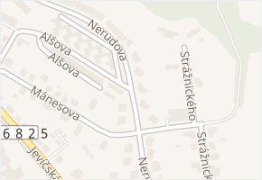 Nerudova v obci Moravská Třebová - mapa ulice