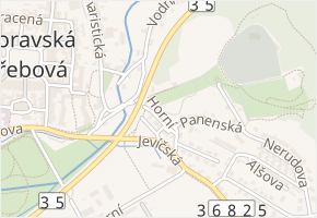 Olivetská hora v obci Moravská Třebová - mapa ulice