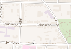Palackého v obci Moravská Třebová - mapa ulice