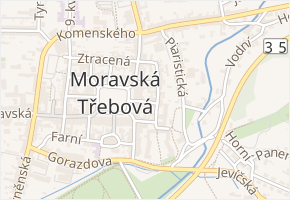 Poštovní v obci Moravská Třebová - mapa ulice