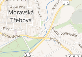 Rybní nám. v obci Moravská Třebová - mapa ulice