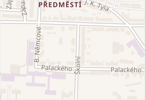 Školní v obci Moravská Třebová - mapa ulice