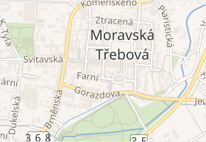 Stará v obci Moravská Třebová - mapa ulice