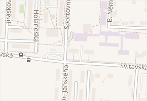 Svitavská v obci Moravská Třebová - mapa ulice