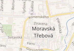 Tichá v obci Moravská Třebová - mapa ulice