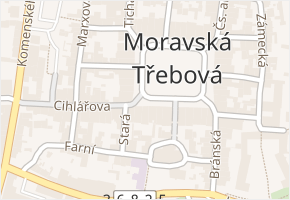 U Písku v obci Moravská Třebová - mapa ulice