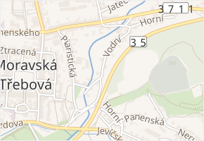 Vodní v obci Moravská Třebová - mapa ulice