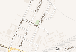 Bezručova v obci Moravské Budějovice - mapa ulice