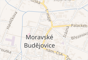 Dobrovského v obci Moravské Budějovice - mapa ulice