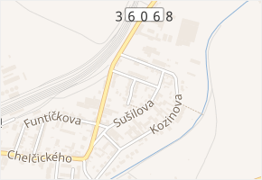 Heřmanická v obci Moravské Budějovice - mapa ulice