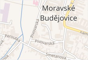 Kosmákova v obci Moravské Budějovice - mapa ulice