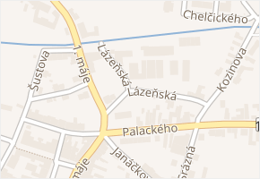 Lázeňská v obci Moravské Budějovice - mapa ulice