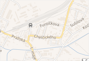 Lidická v obci Moravské Budějovice - mapa ulice